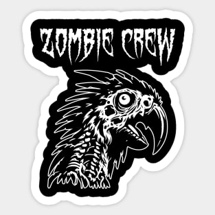 Zombie Crew Parrot Sticker